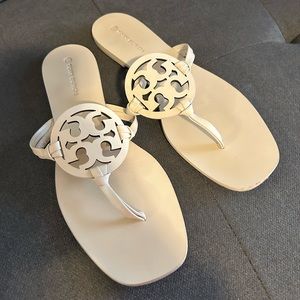 Tory Burch sandals in cream, size 8.5